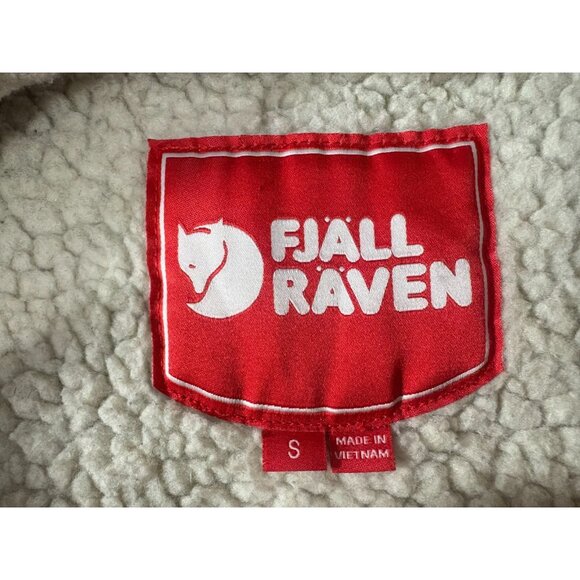 Fjallraven Greenland Winter Wax sherpa lined hooded Parka size Small color blue - Picture 2 of 8